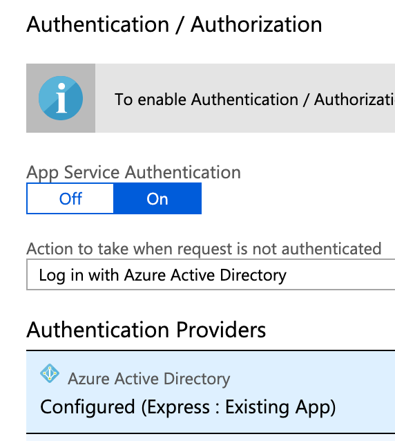 Azure Functions i Authentication / Authorization z Azure AD