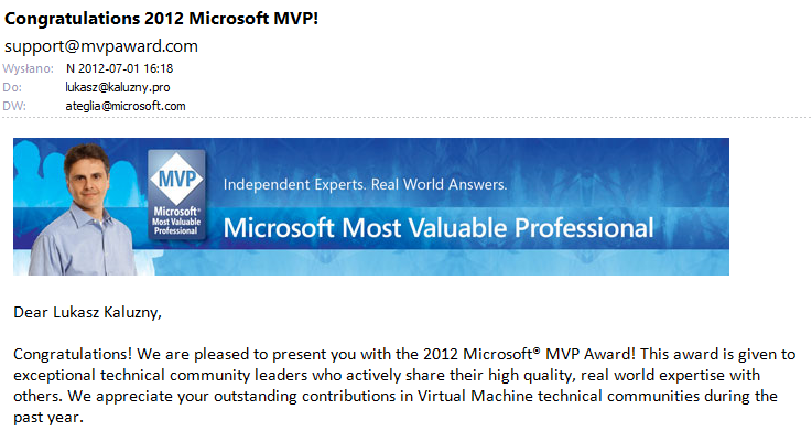 Microsoft Most Valuable Professional: Virtual Machine